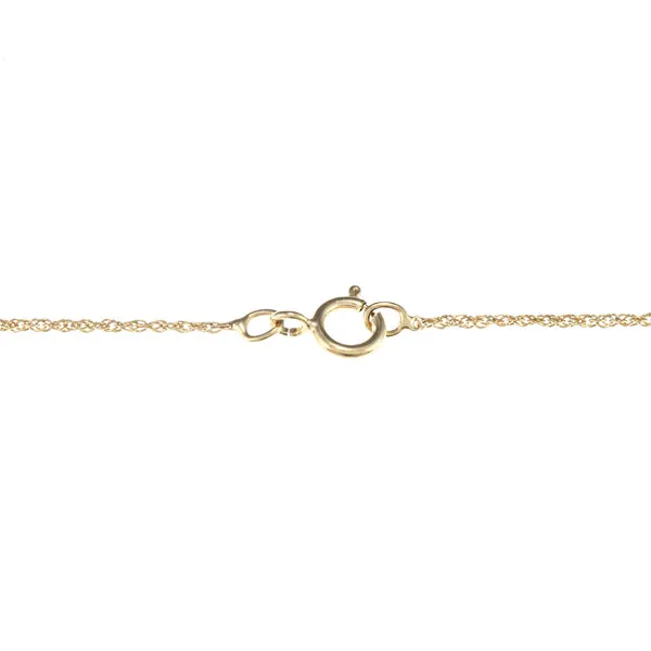 10k Yellow Gold Emerald-Cut Citrine and Diamond Halo Pendant Necklace