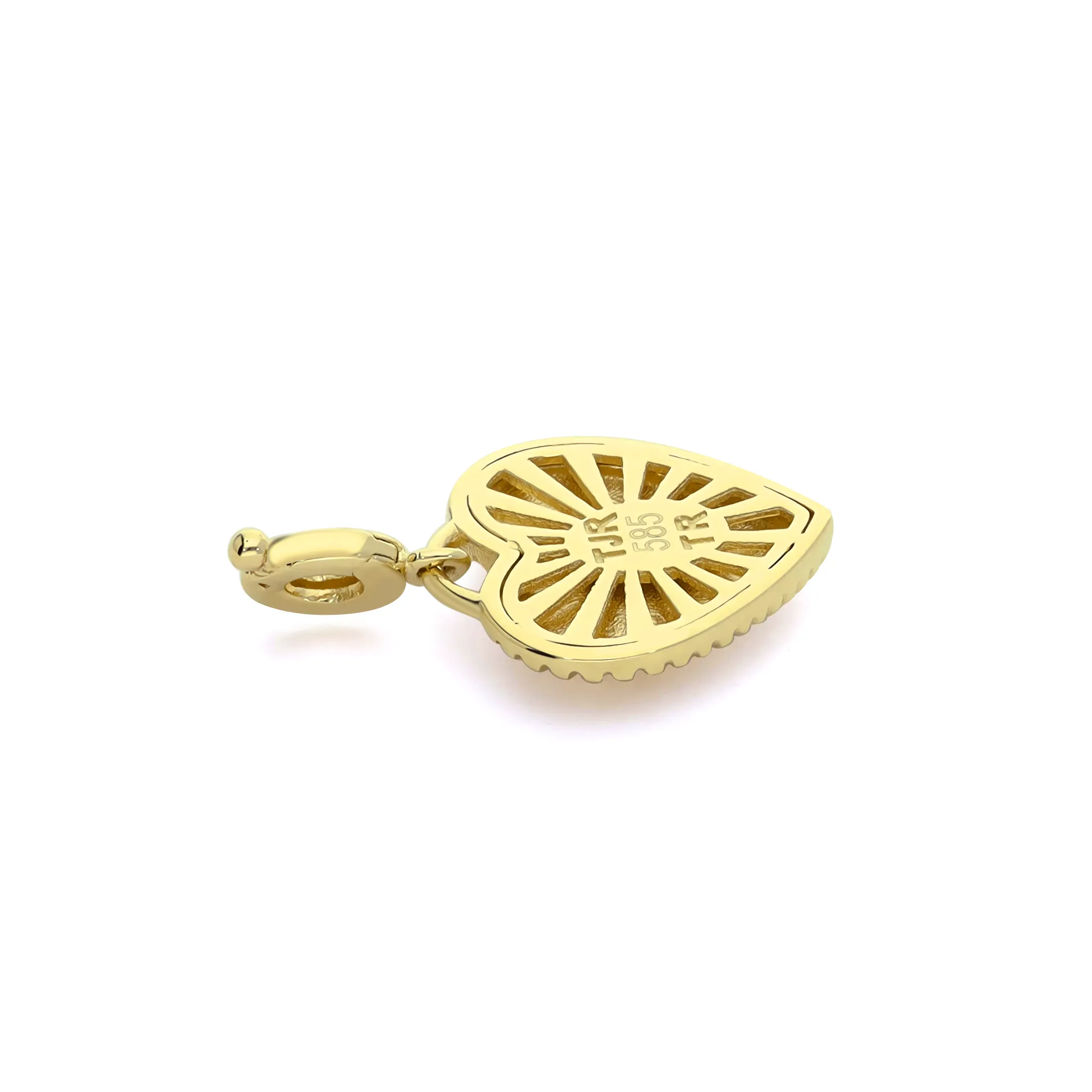 14K Yellow Gold "Rays of Light" Charm