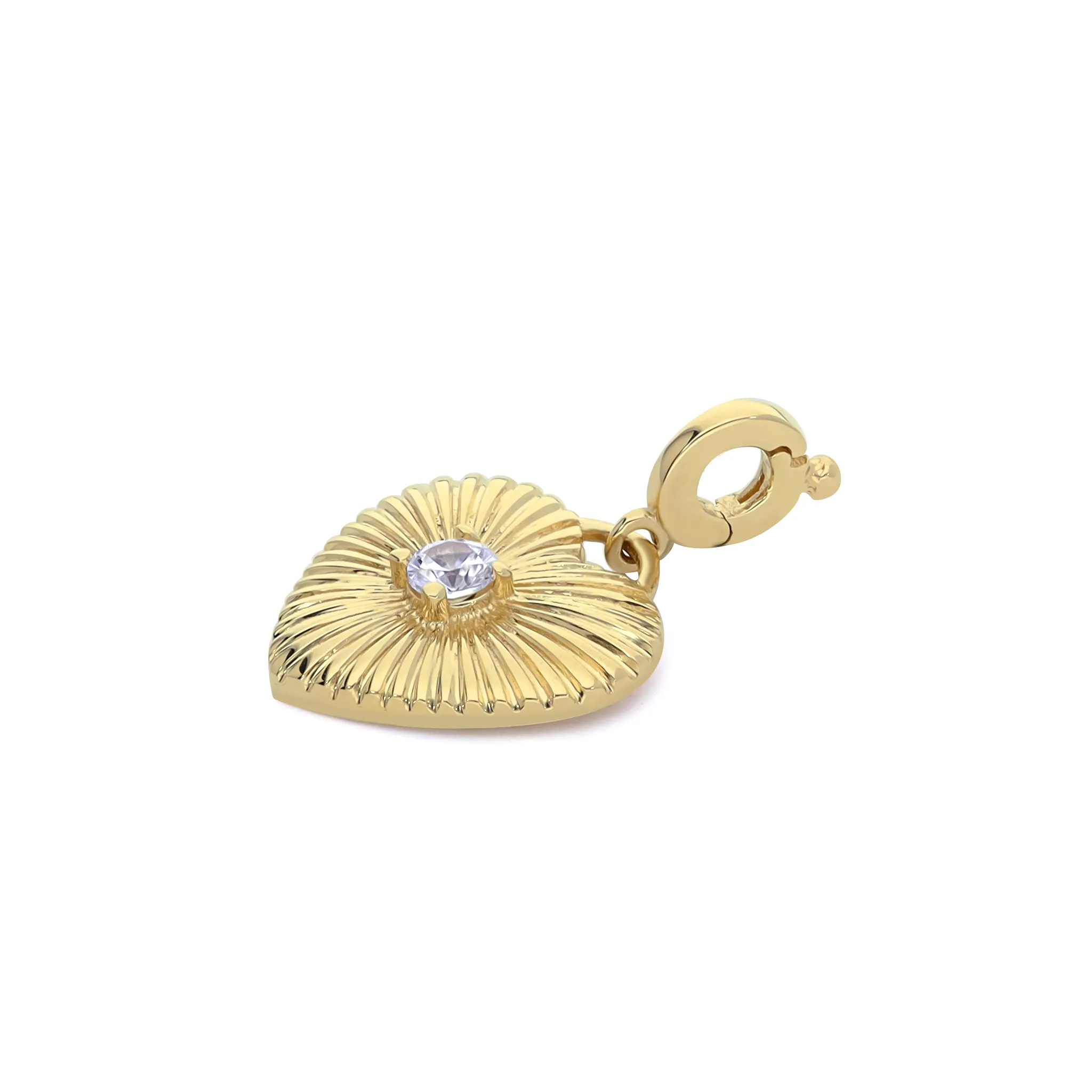 14K Yellow Gold "Rays of Light" Charm