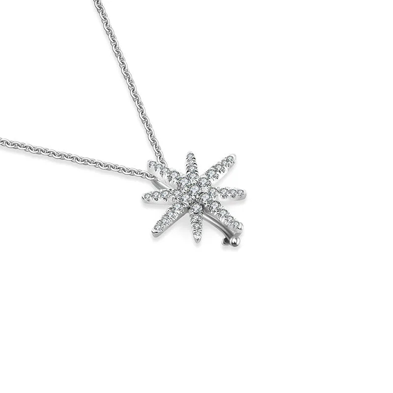 18k Gold 2 ways Star Diamond Necklace