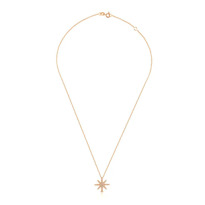 18k Gold 2 ways Star Diamond Necklace