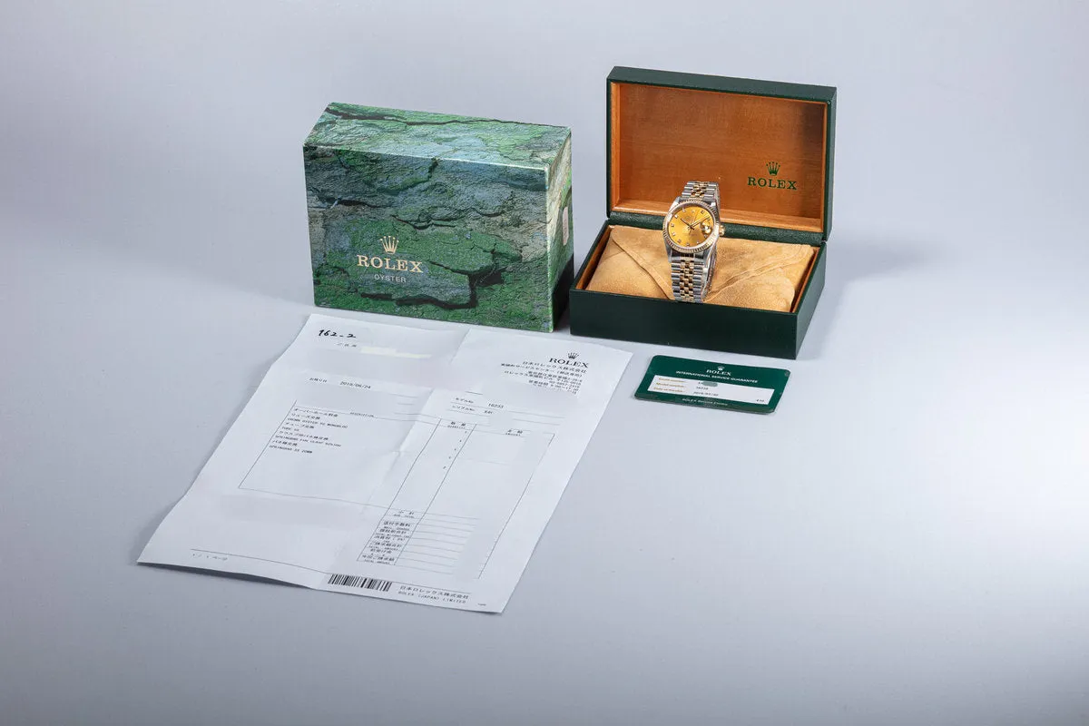 1991 Rolex Datejust 16233 Diamond Dial With Box & Service Card