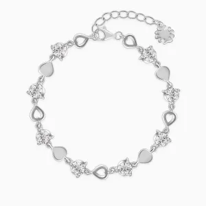Anushka Sharma Silver Heartlock Bracelet