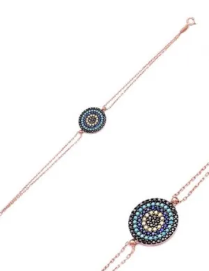 AZUL EVIL EYE ROSE GOLD BRACELET