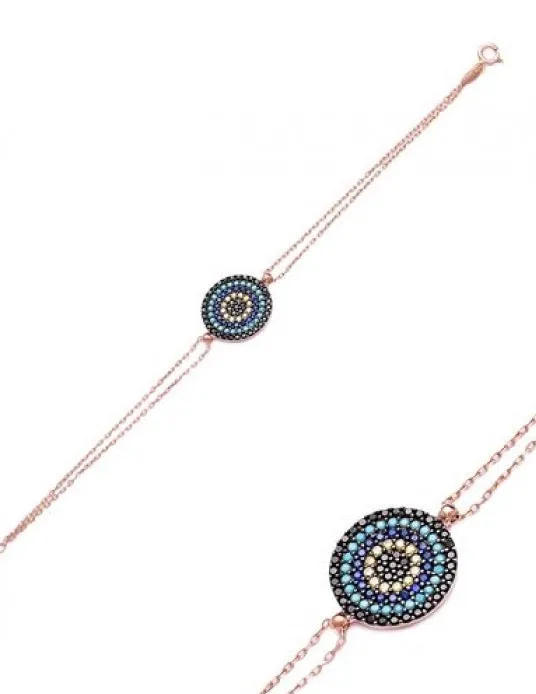 AZUL EVIL EYE ROSE GOLD BRACELET