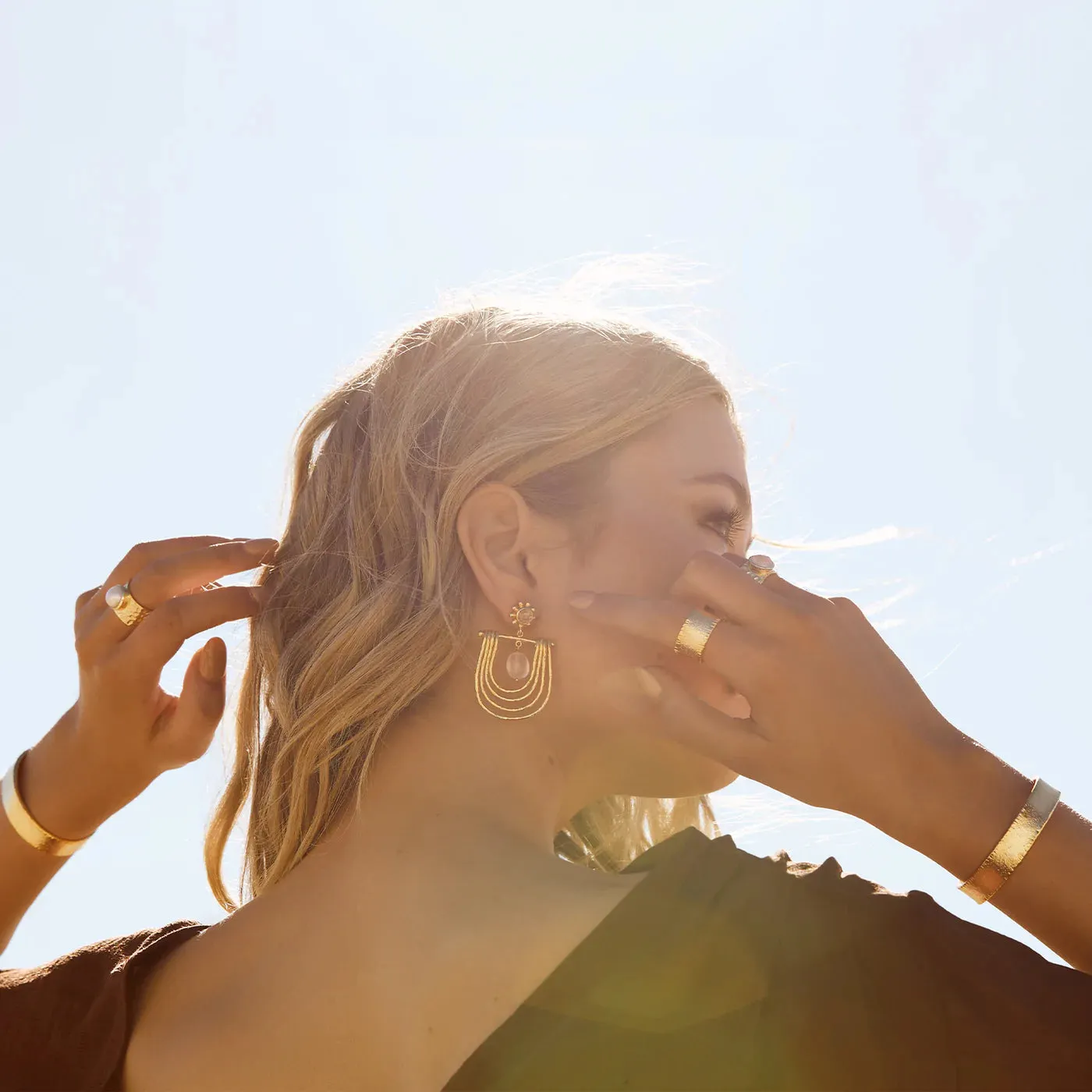 Bianc Rosetta earrings