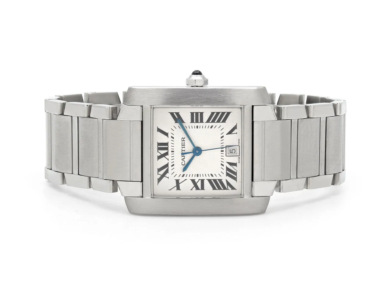 Cartier 'Tank Française' Watch in Stainless Steel, 28 mm
