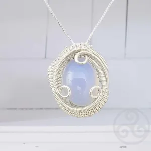 Chalcedony Gemstone Necklace