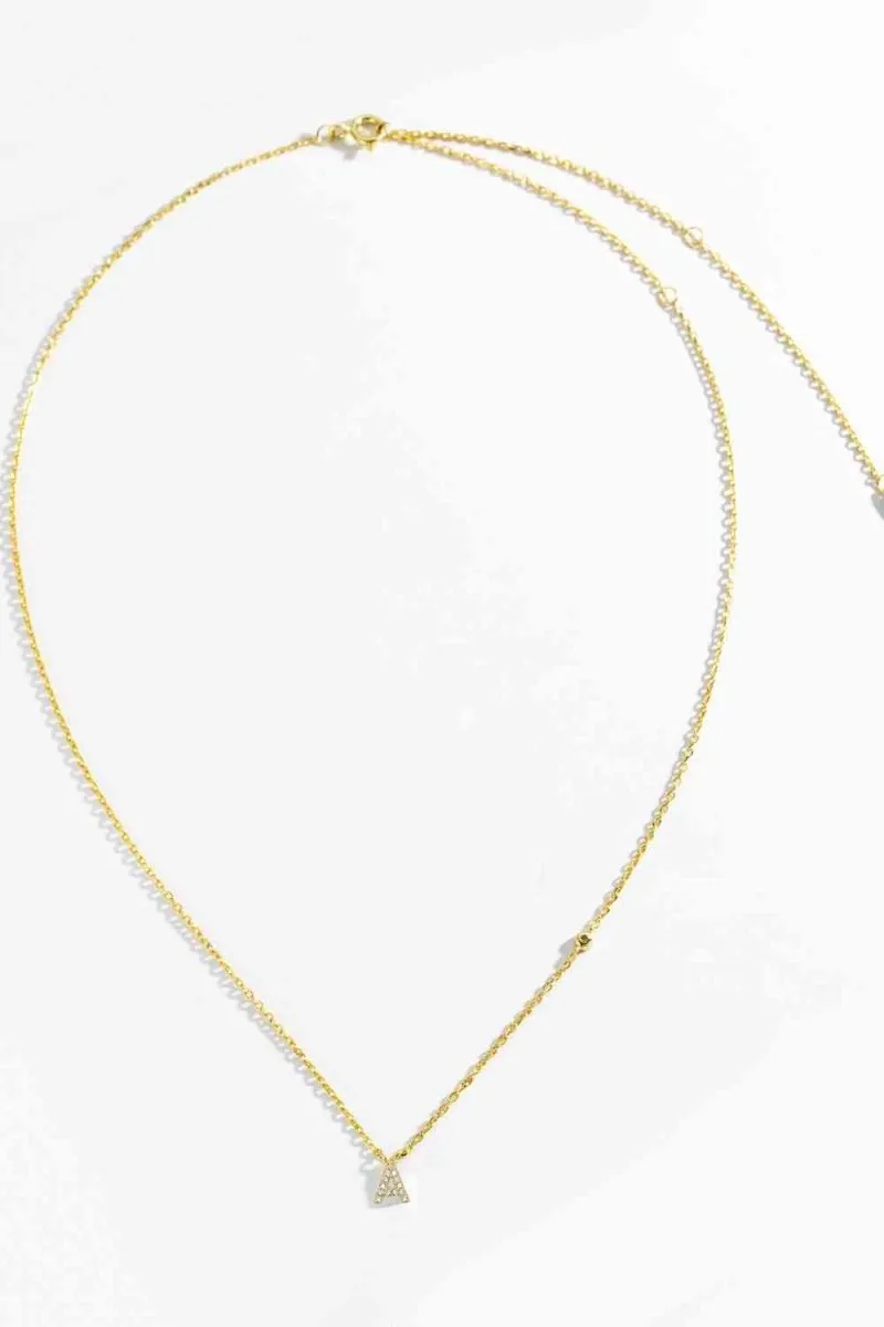 Charm Identity 18k Gold Initial Necklace