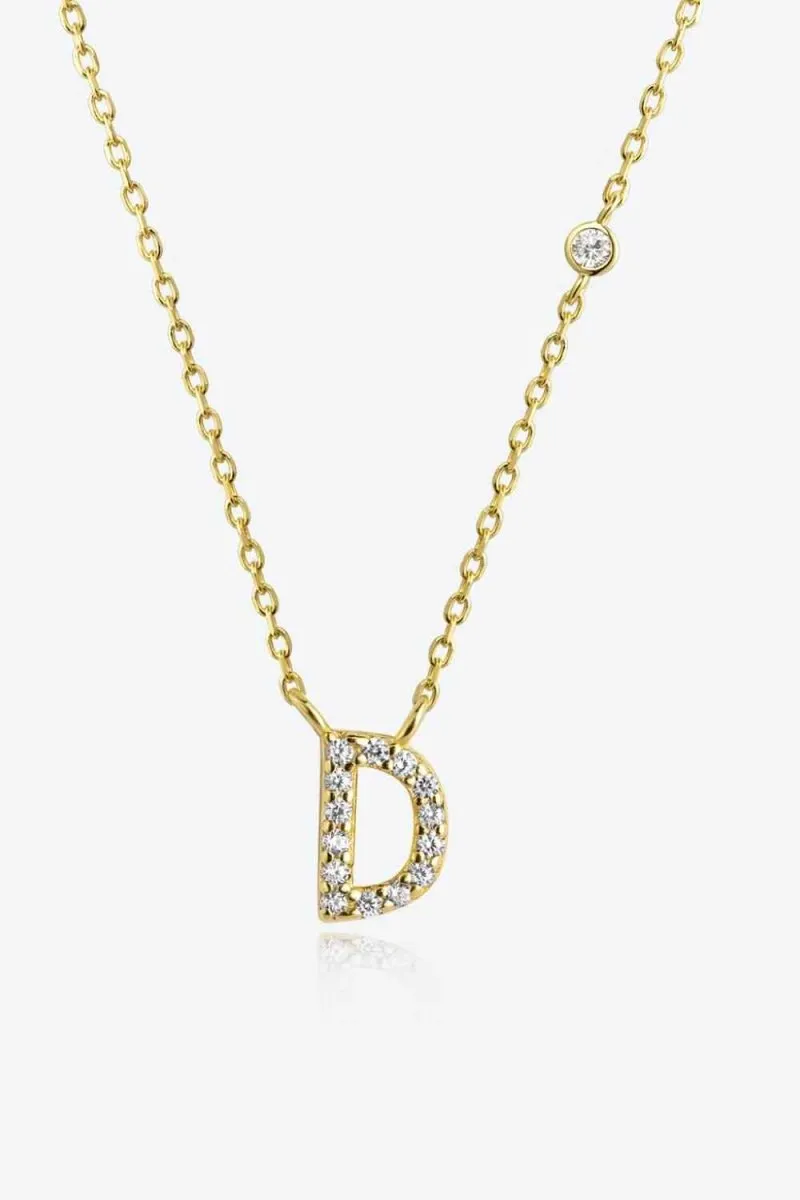 Charm Identity 18k Gold Initial Necklace