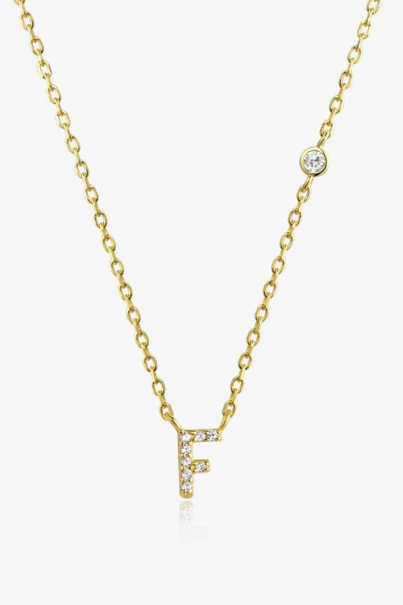 Charm Identity 18k Gold Initial Necklace