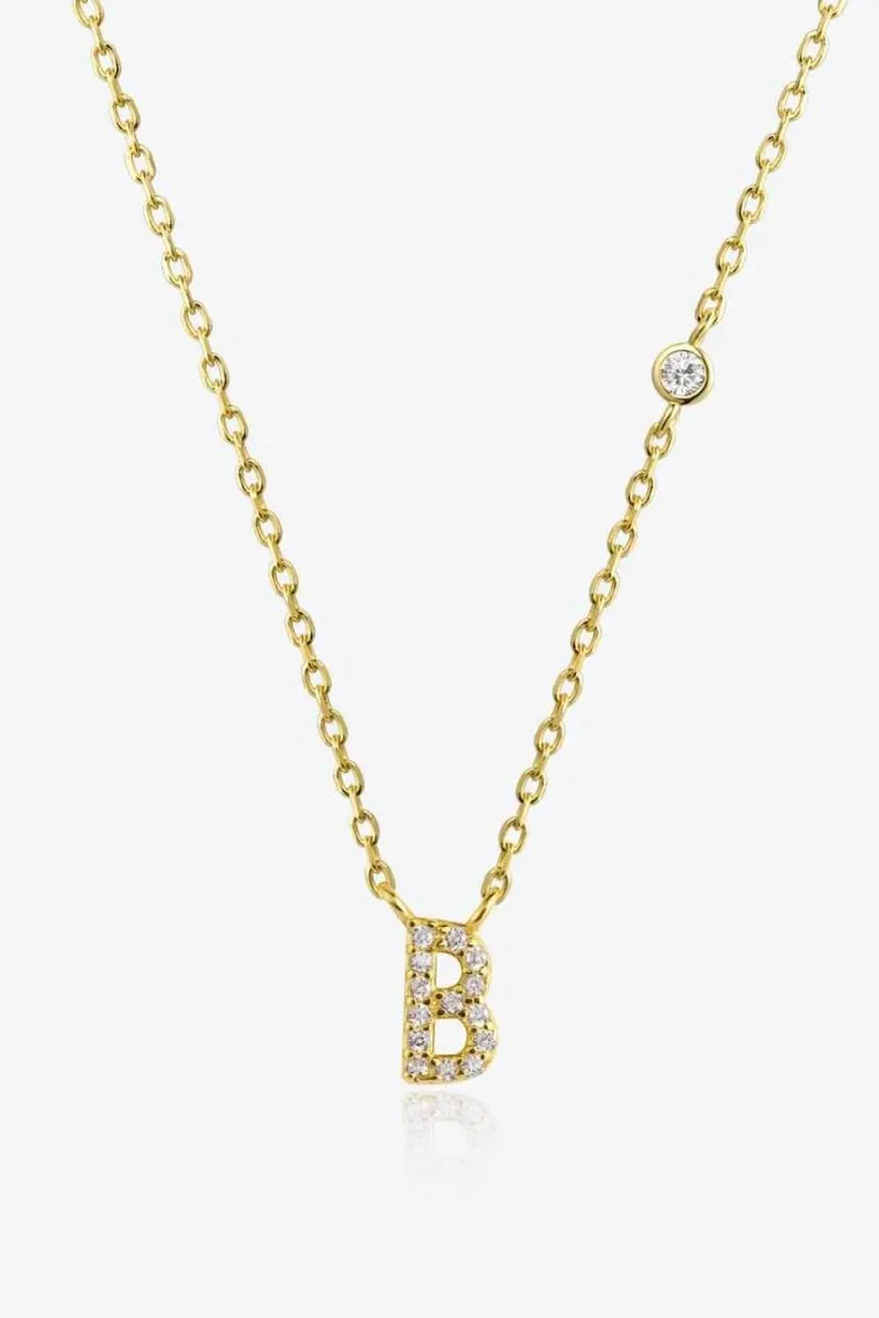 Charm Identity 18k Gold Initial Necklace