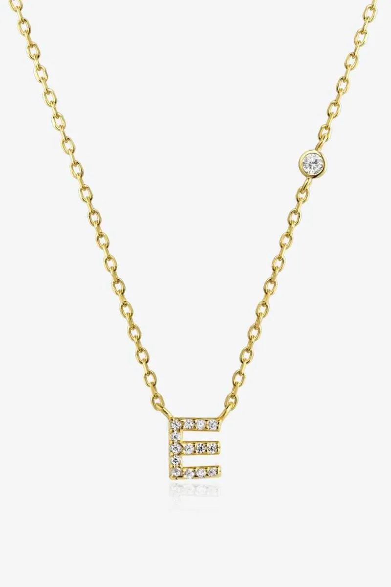 Charm Identity 18k Gold Initial Necklace