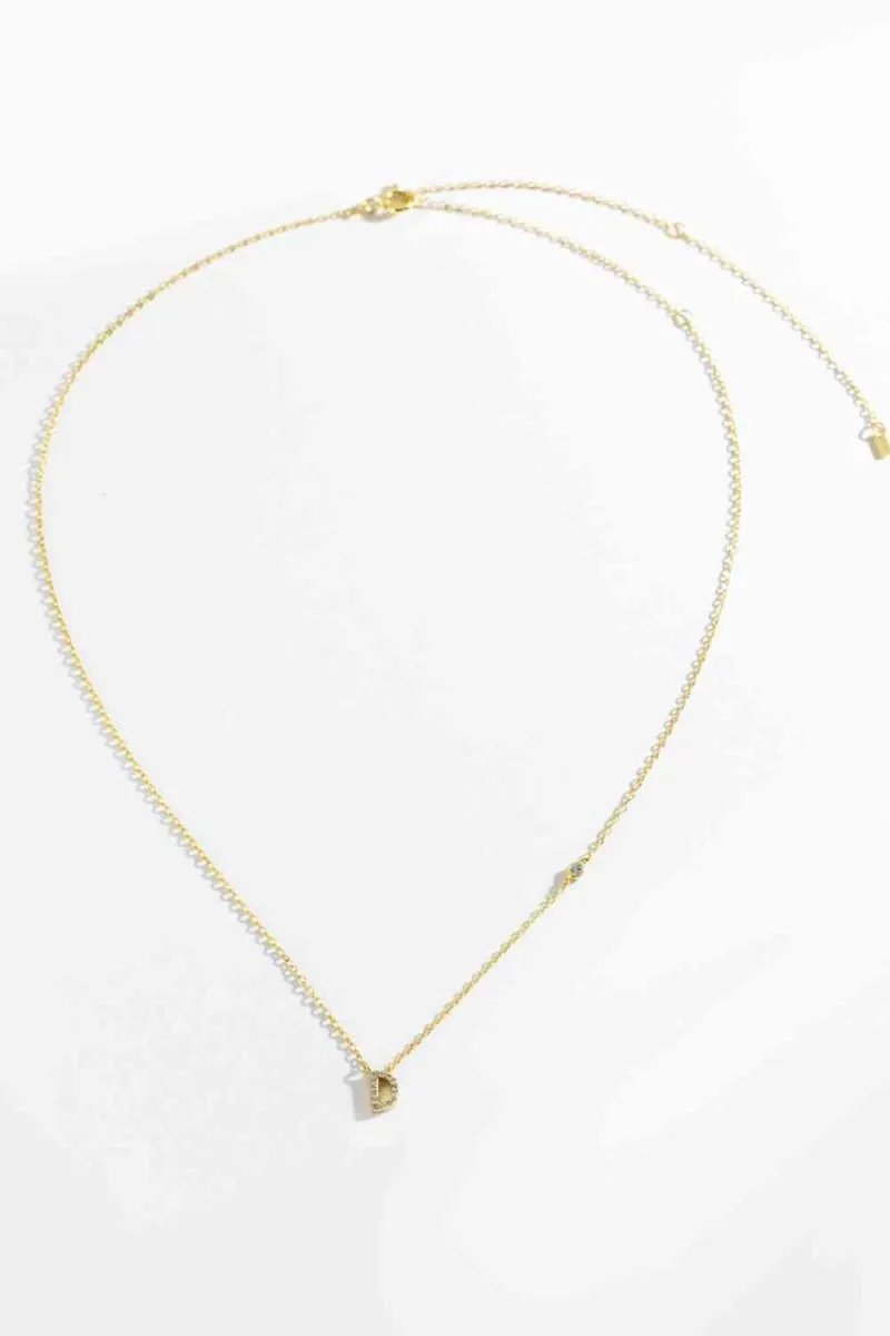 Charm Identity 18k Gold Initial Necklace