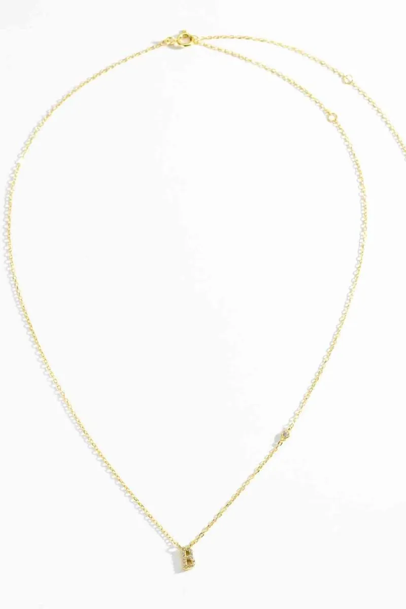 Charm Identity 18k Gold Initial Necklace