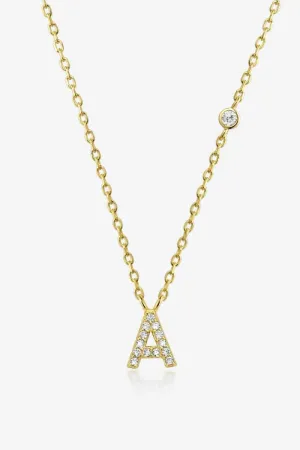 Charm Identity 18k Gold Initial Necklace