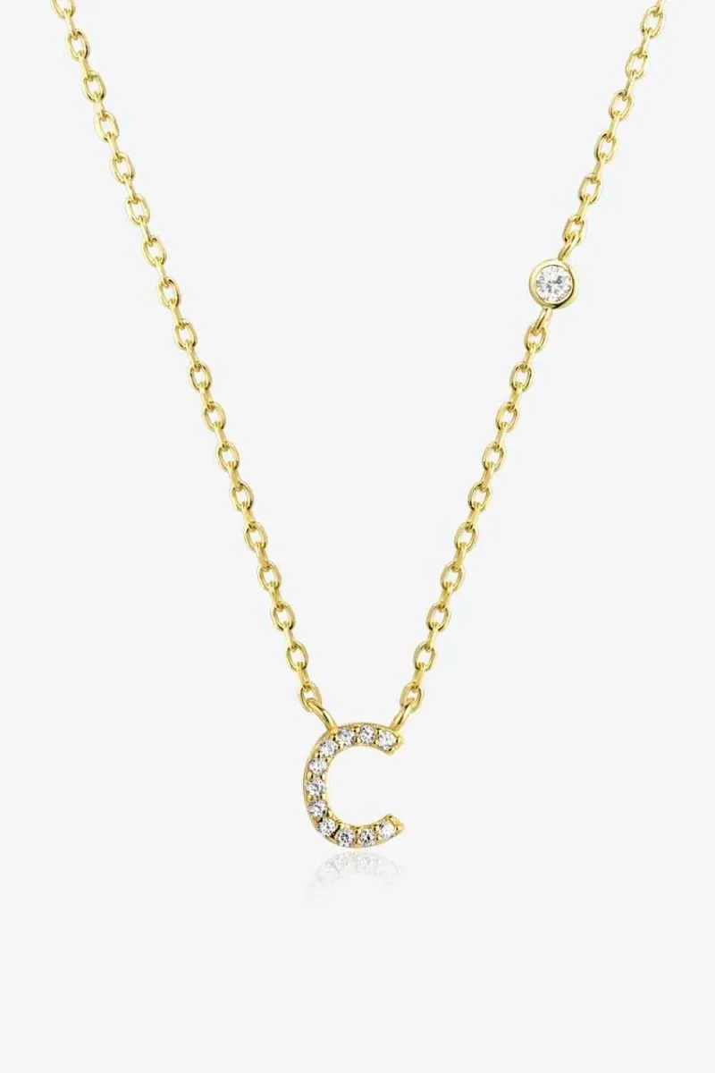 Charm Identity 18k Gold Initial Necklace