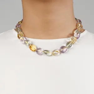 Citrine, Prasiolite, and Amethyst Tumble (M)