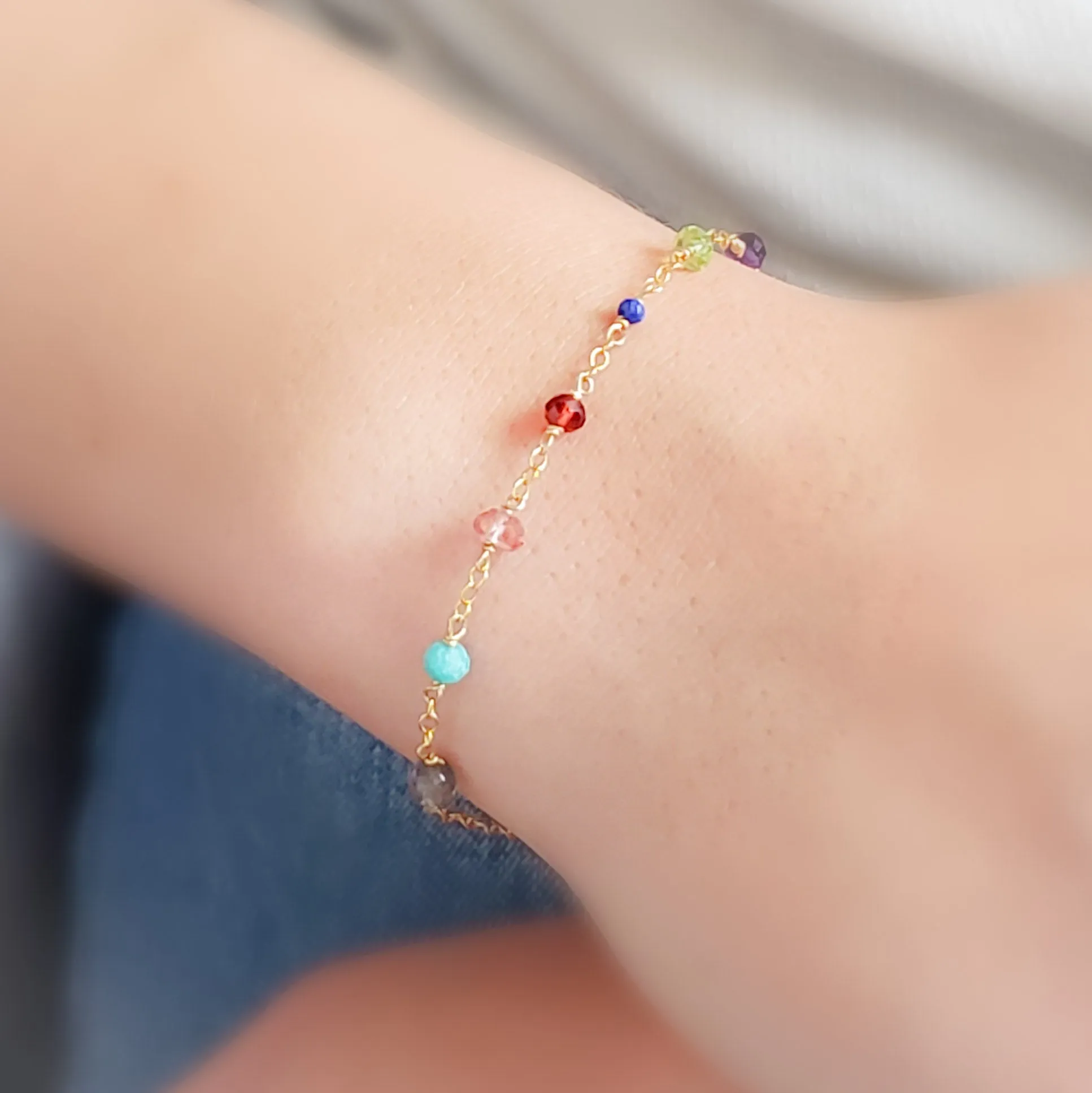 Confetti Gemstone Bracelet