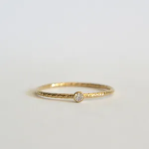 Cz Sparkling Stacking Ring