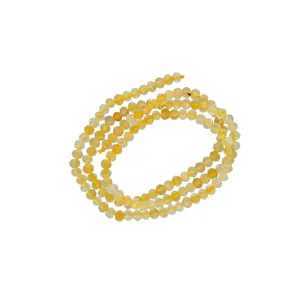 Dakota Stones Gemstone Beads, Citrine, Micro-Faceted Rondelle 4mm (16 Inch Strand)