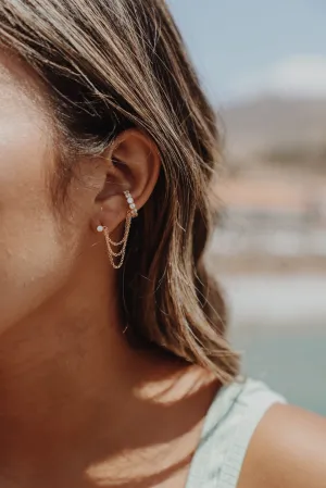 Demi Stud with Ear Cuff