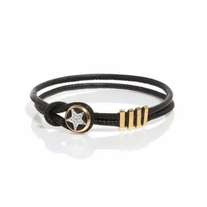 Double Leather Bracelet - Star