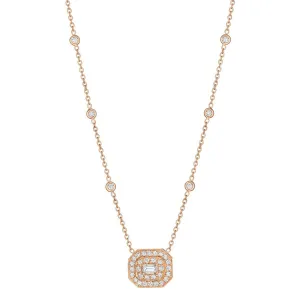 Emerald-Cut Art Deco Necklace