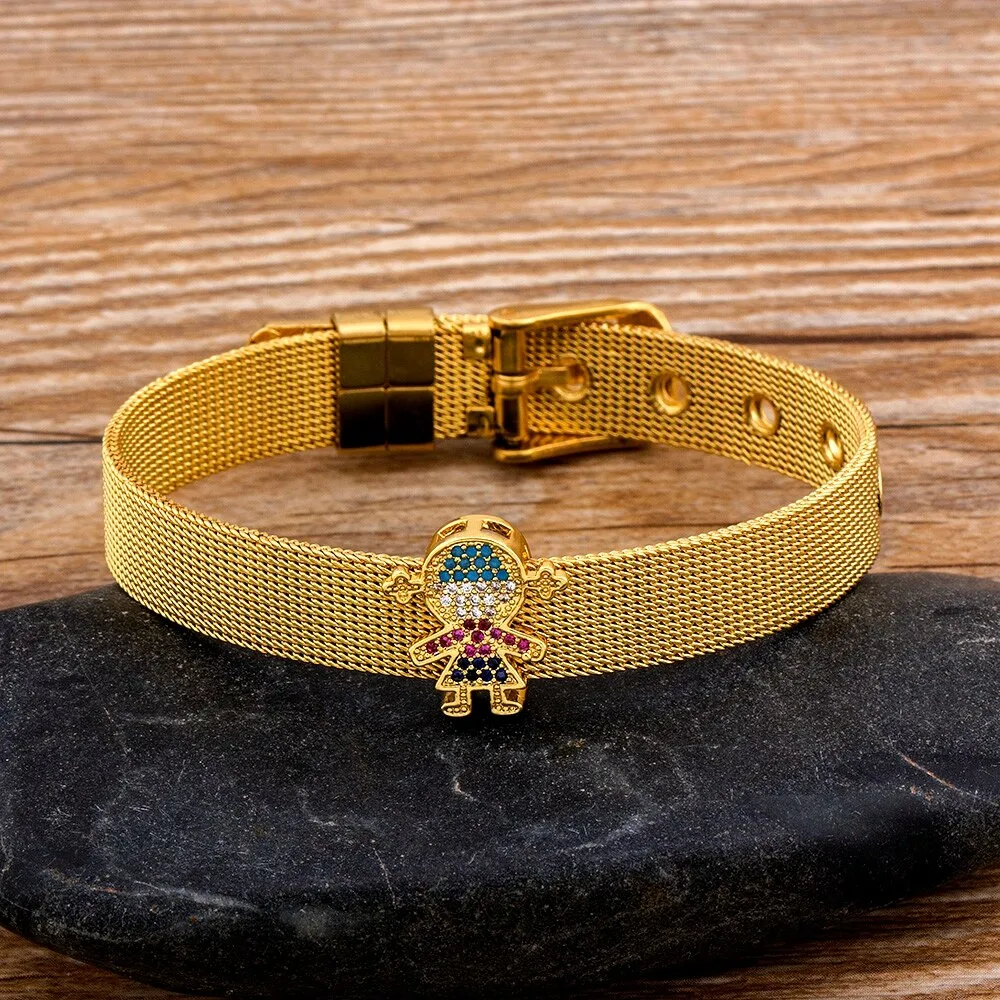 Fashion Stainless Steel Mesh Bracelets For Women