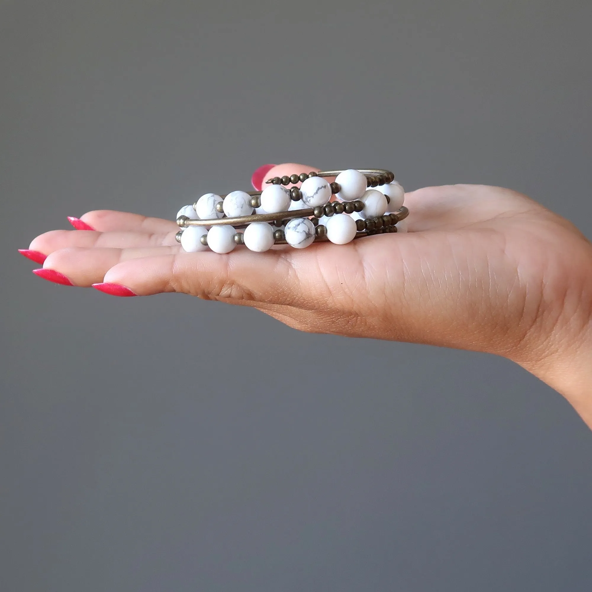 Howlite Bracelet Snow White's Fairytale Coil
