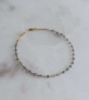 Iolite Multi Wrap Anklet