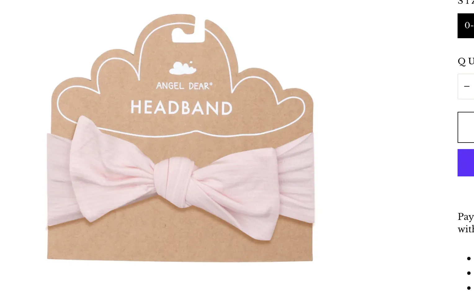 Light Pink Stripe - Headband