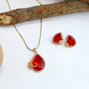 Medium Zircon/AD Pendant Set 14268-100