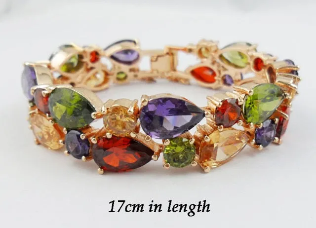 Mona Lisa Multicolor Cubic Zircon Bracelets