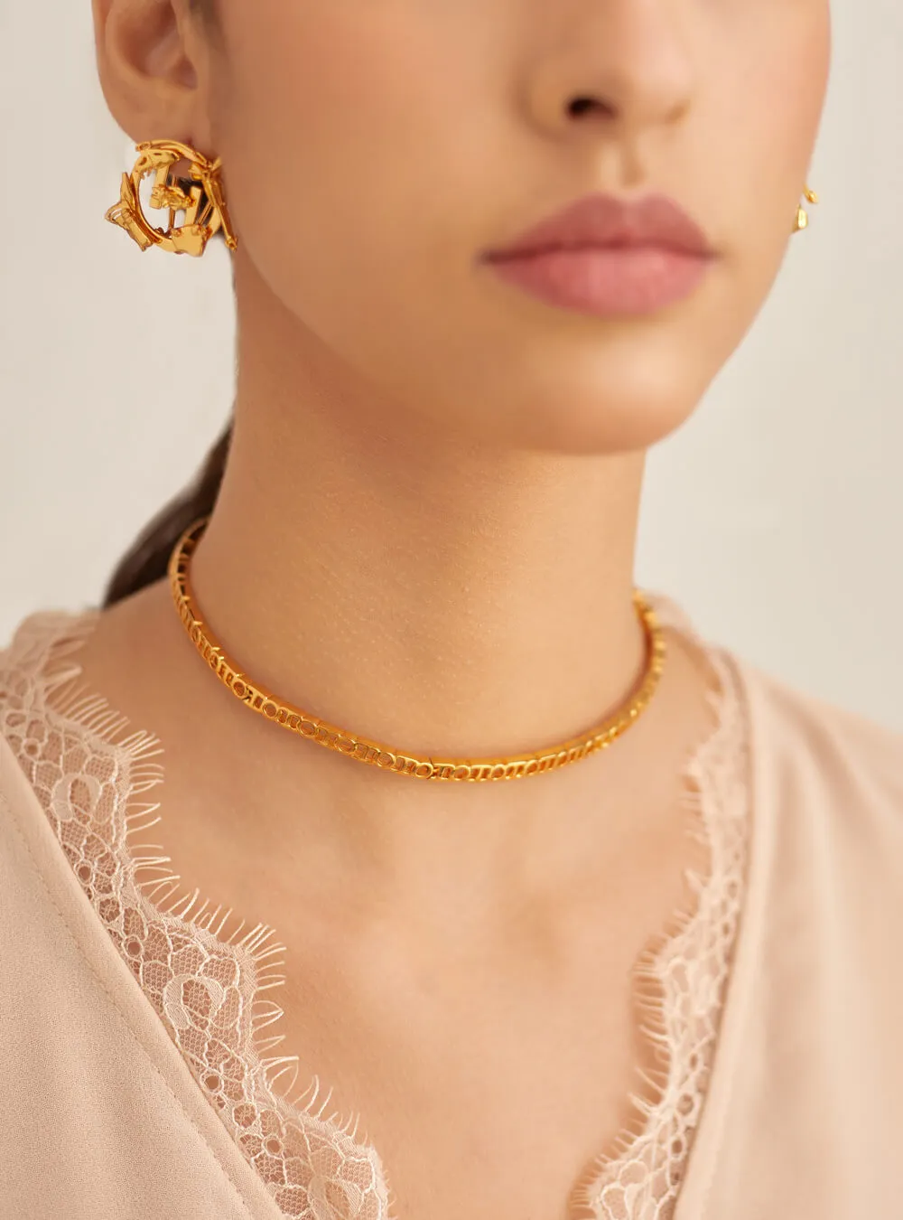 O.H Monogram Choker