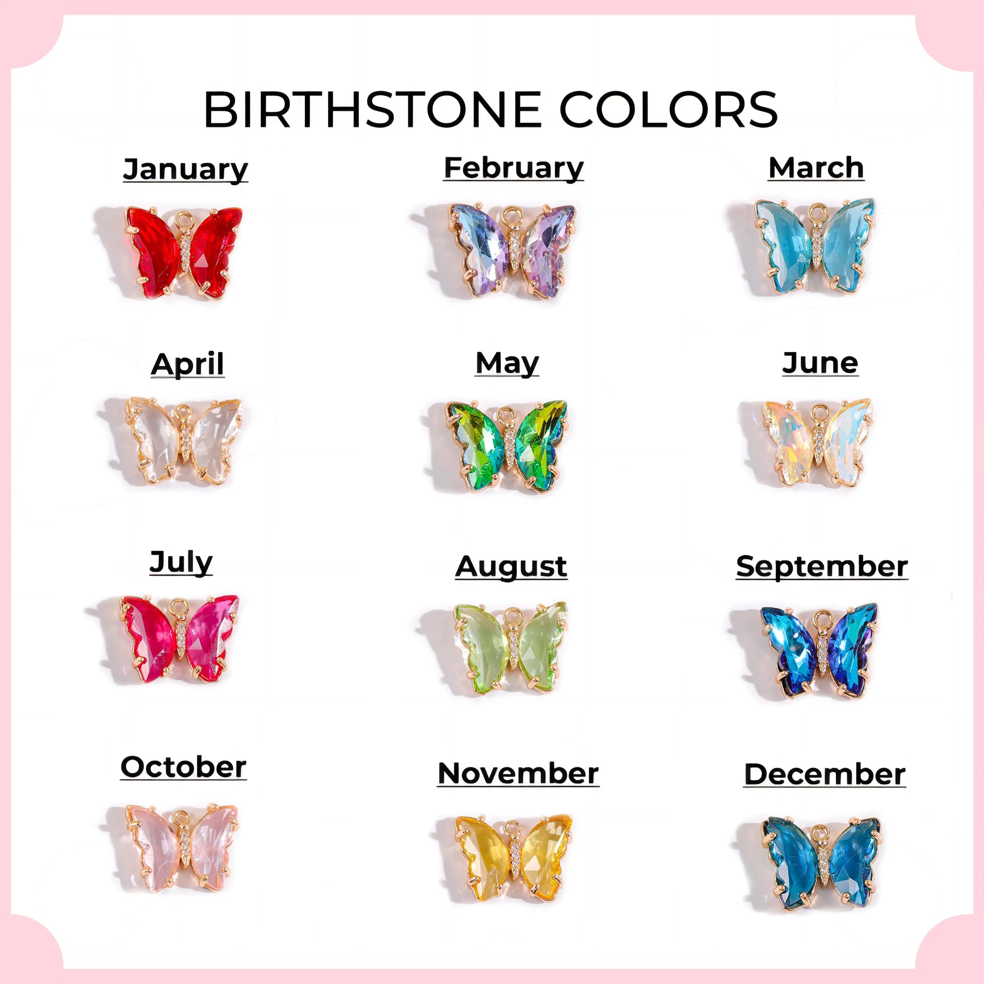 Pesonalized Girls Initial and Birthstone Gemstone Bracelet