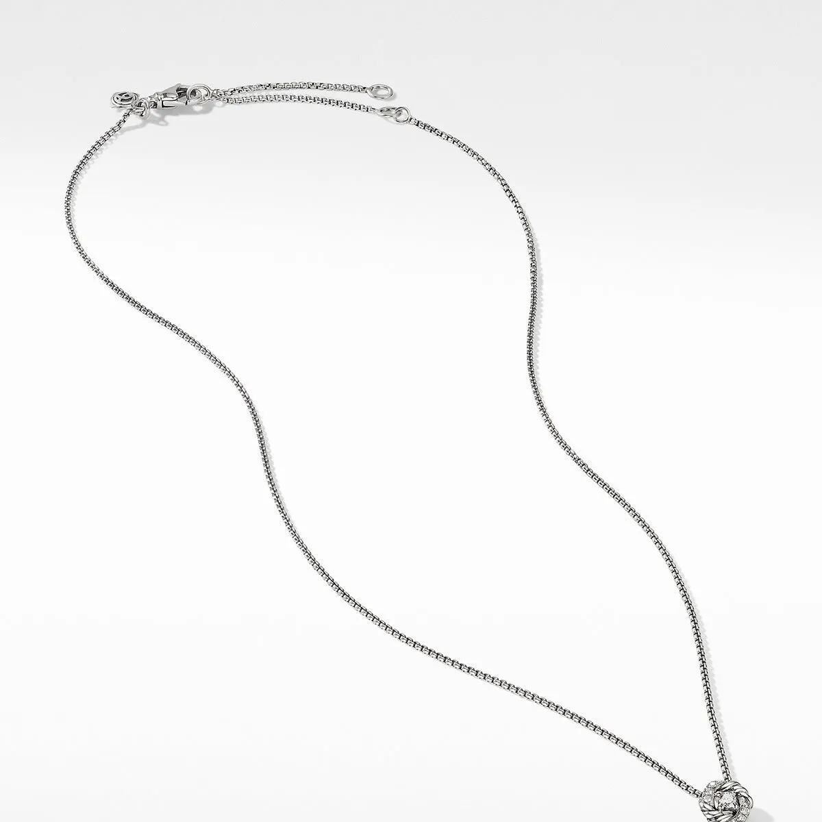Petite Infinity Pendant Necklace with Diamonds