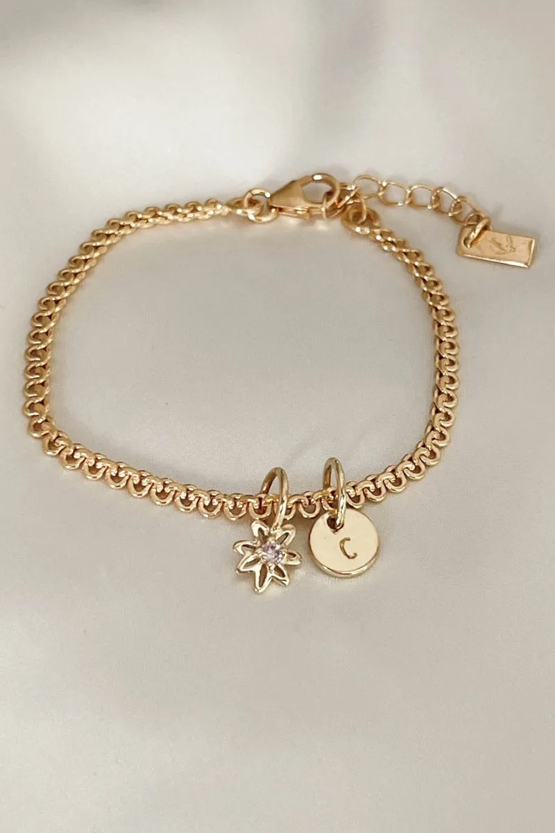 Petite Initial Pendant - Gold