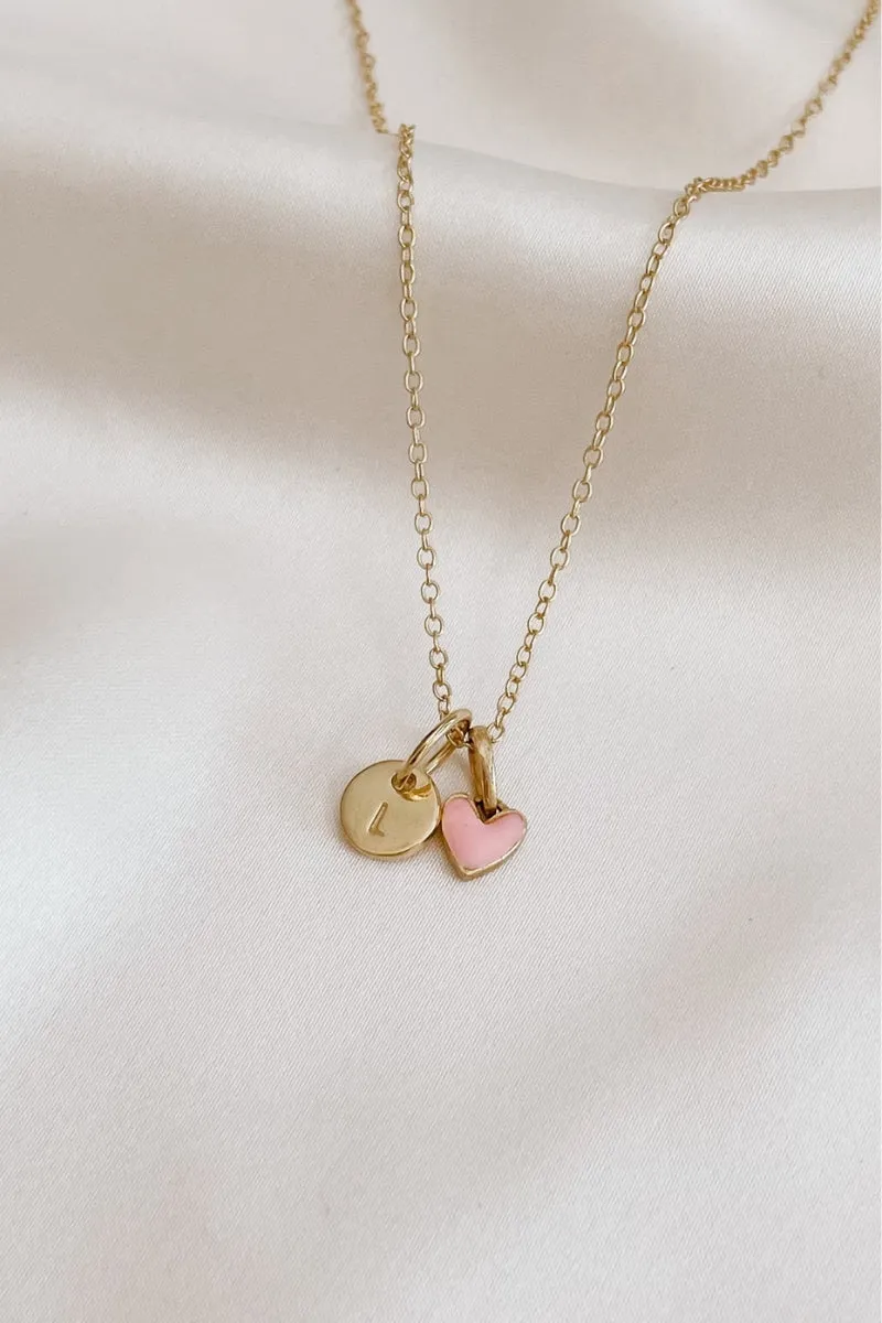 Petite Initial Pendant - Gold