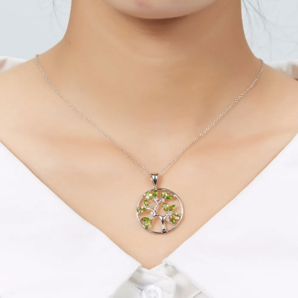 Products Peridot Tree Pendant