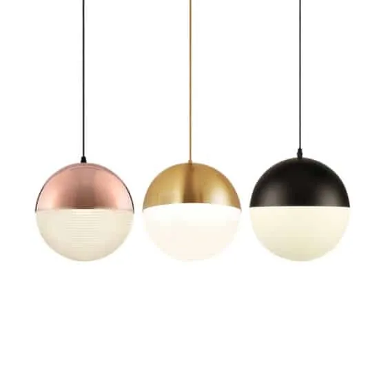 Ragnola Round Grid Glass Cover Pendant Lamp
