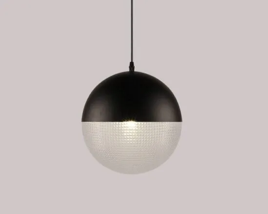 Ragnola Round Grid Glass Cover Pendant Lamp