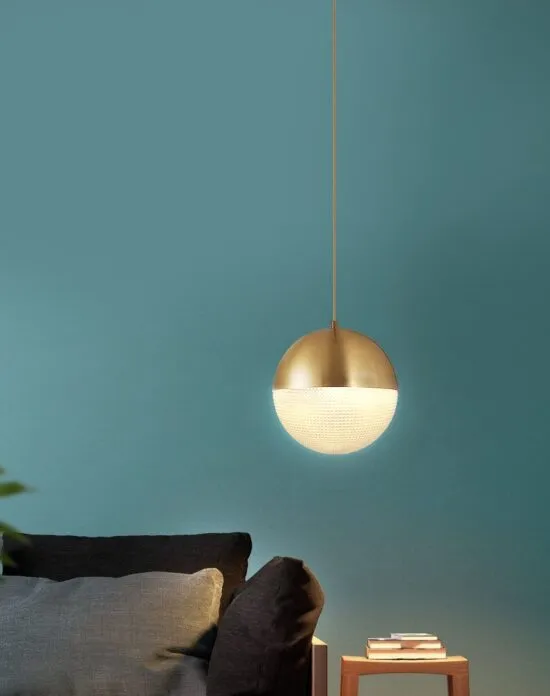 Ragnola Round Grid Glass Cover Pendant Lamp