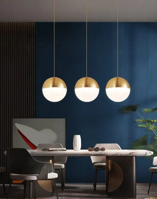 Ragnola Round Grid Glass Cover Pendant Lamp