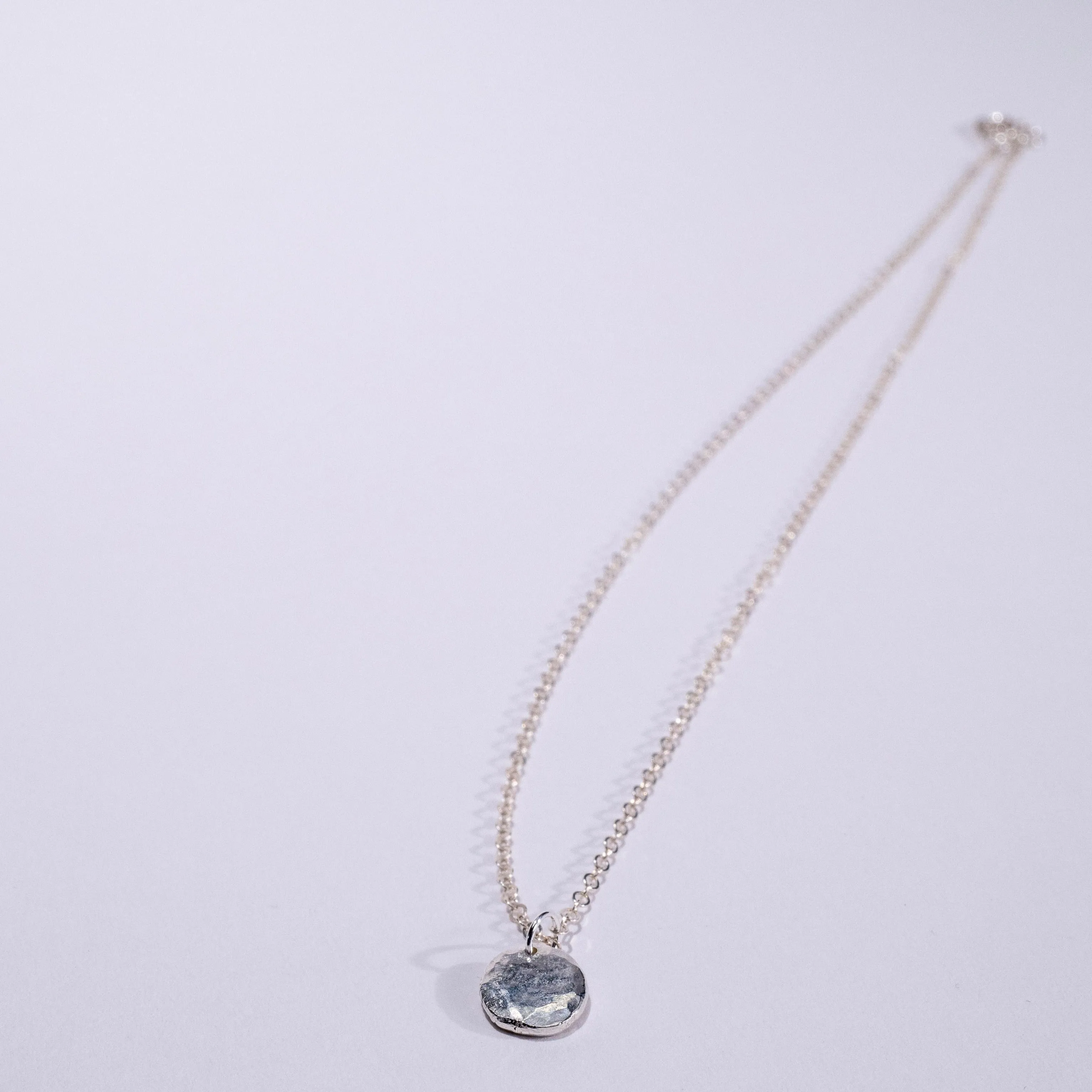 Recycled Pebble Necklace - Choose Your Metal
