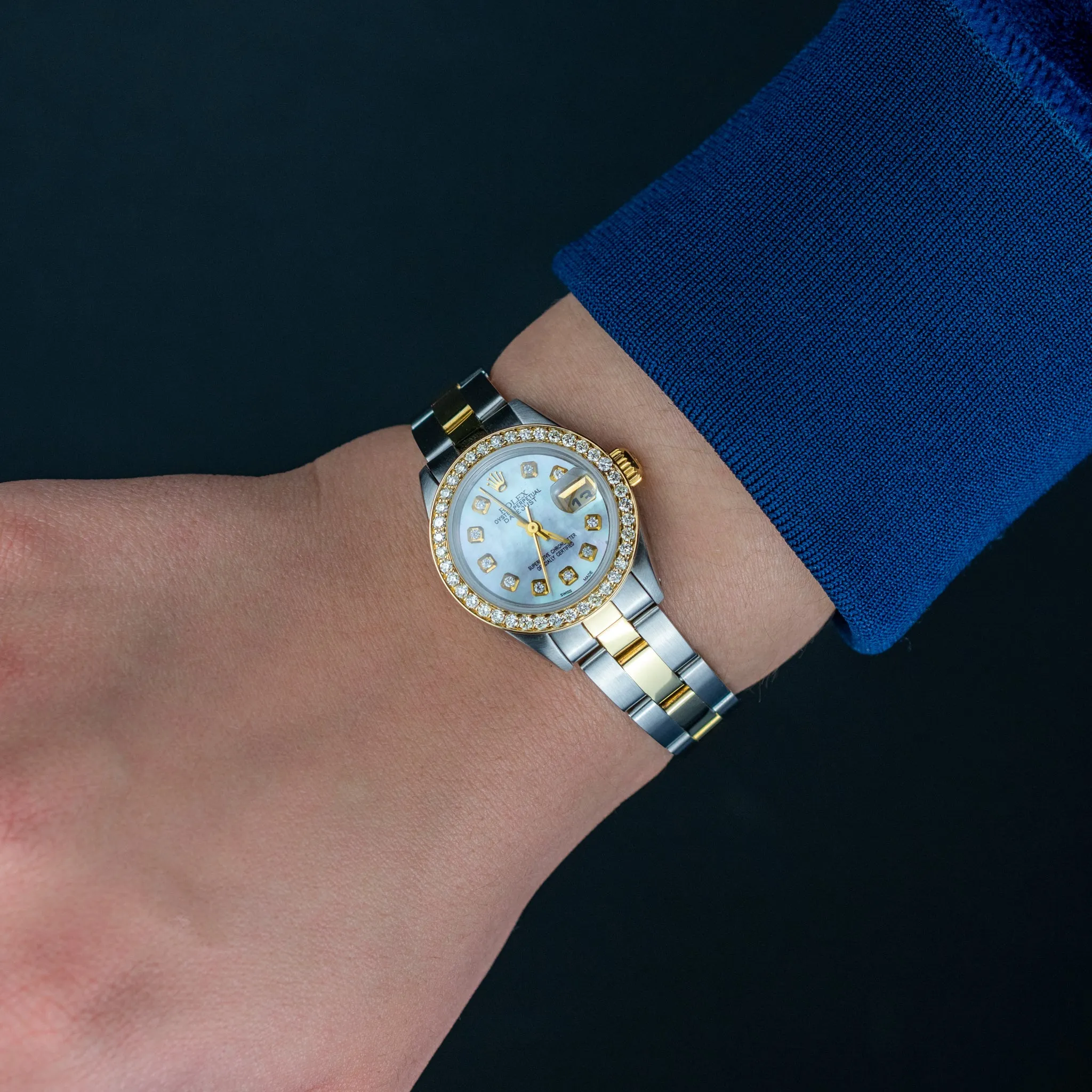 Rolex Ladies Datejust 26mm Two Tone Yellow Gold, Oyster Bracelet Ref. 69173