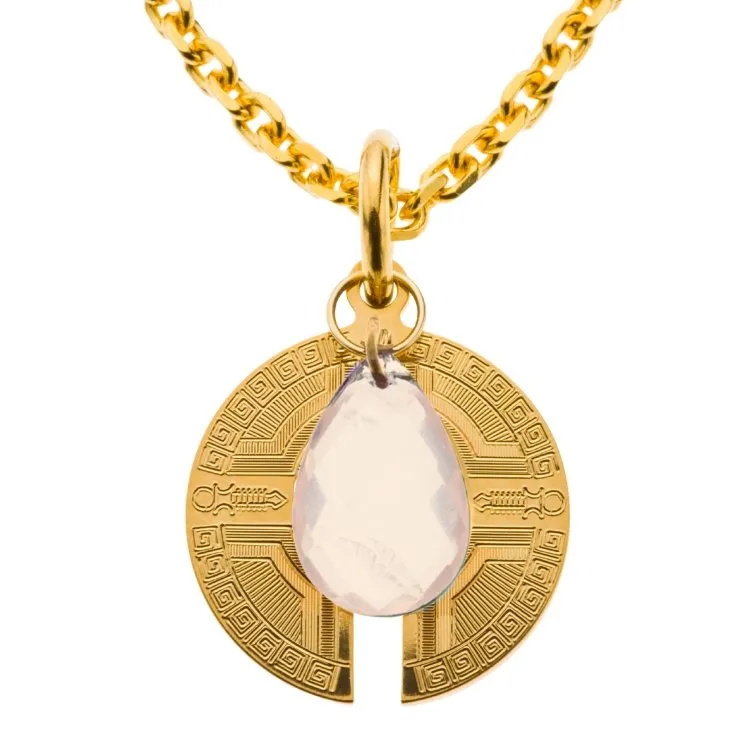 Rose Quartz Crystal With Necklace