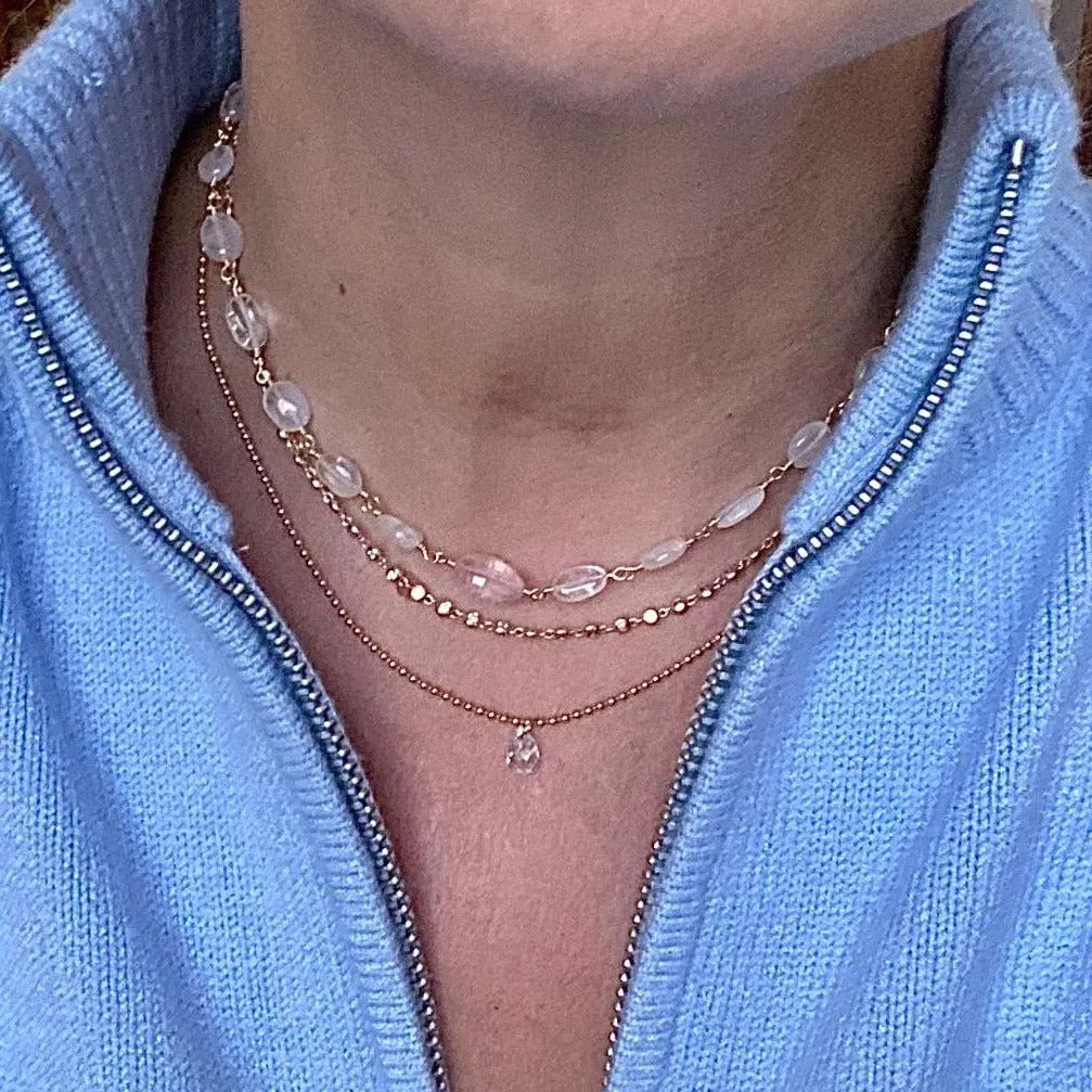 Rose Quartz Necklace - Dora