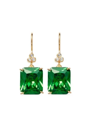 ROXANNE ASSOULIN THE DROP EMERALD EARRINGS