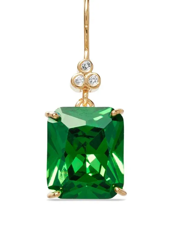 ROXANNE ASSOULIN THE DROP EMERALD EARRINGS